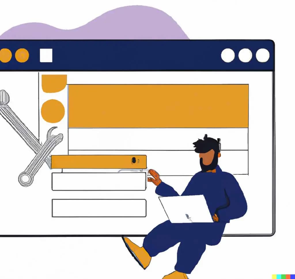 AI generert bilde: Hvordan lage ny nettside